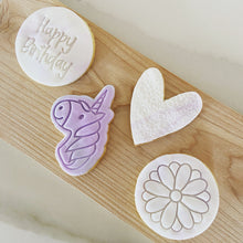 Load image into Gallery viewer, Unicorns & Flowers Cookies