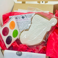 Load image into Gallery viewer, Paint Your Own Xmas Stocking Cookie Kit
